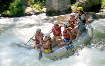 summer camp adventure rafting