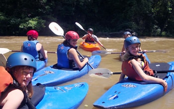 summer camp adventure kayaking