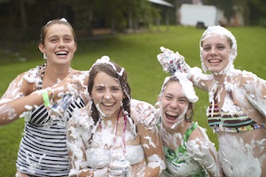 #9. Shaving Cream Fights!