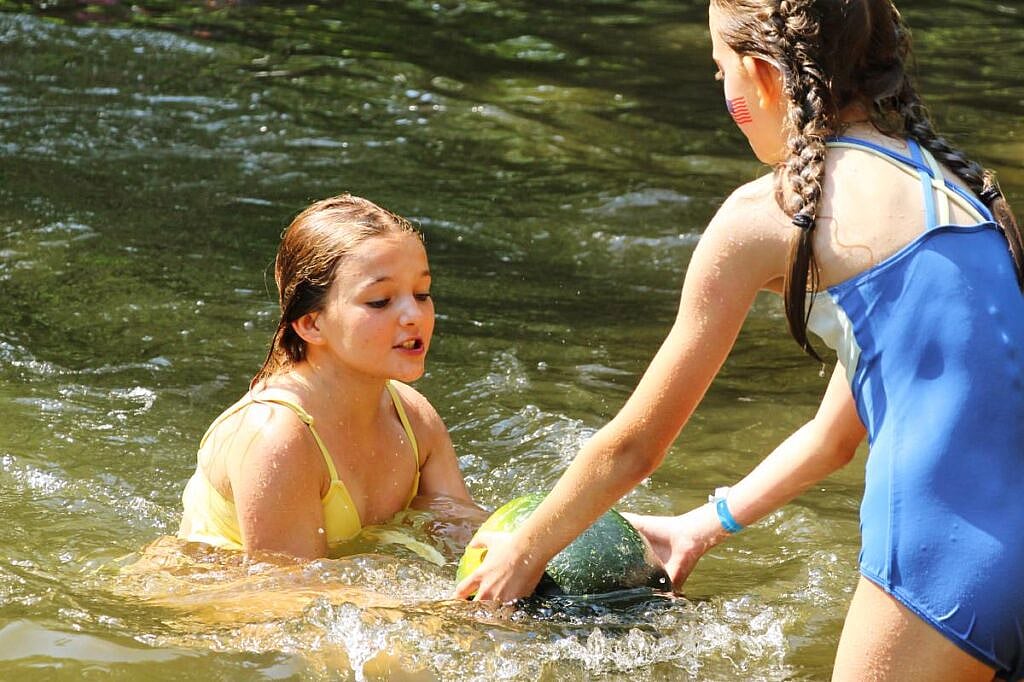greased watermelon in the lake