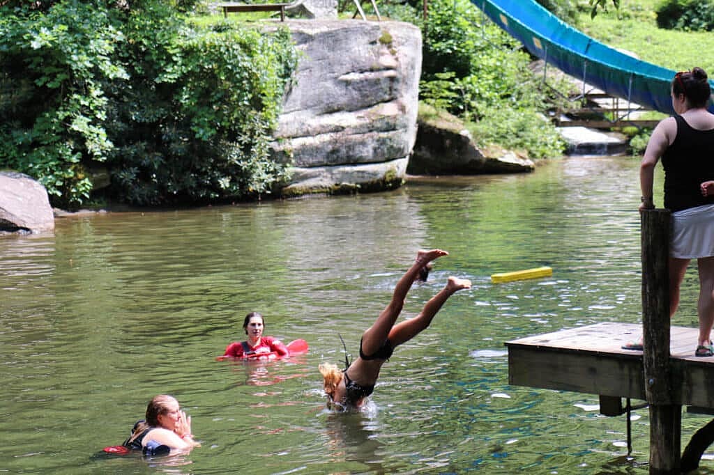 summer camp swimming dive