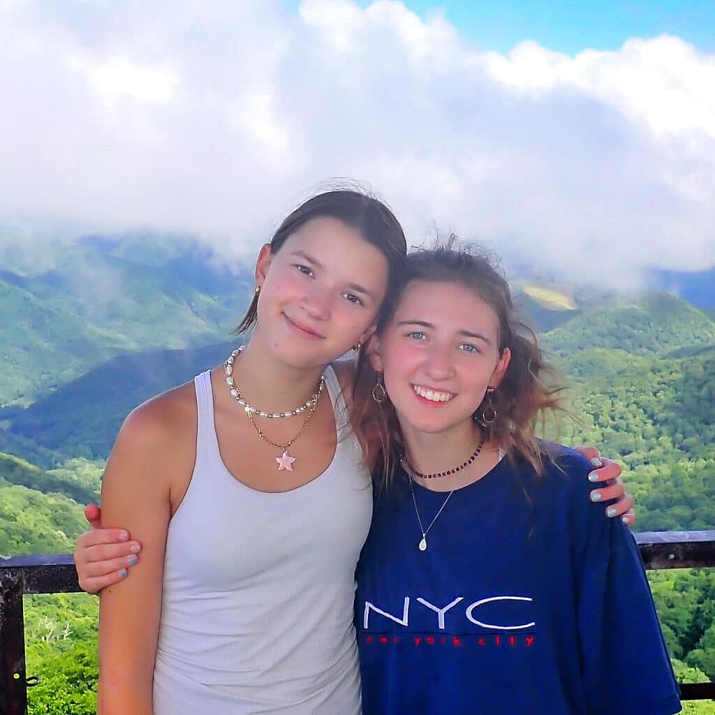 summer camp day hiking girls