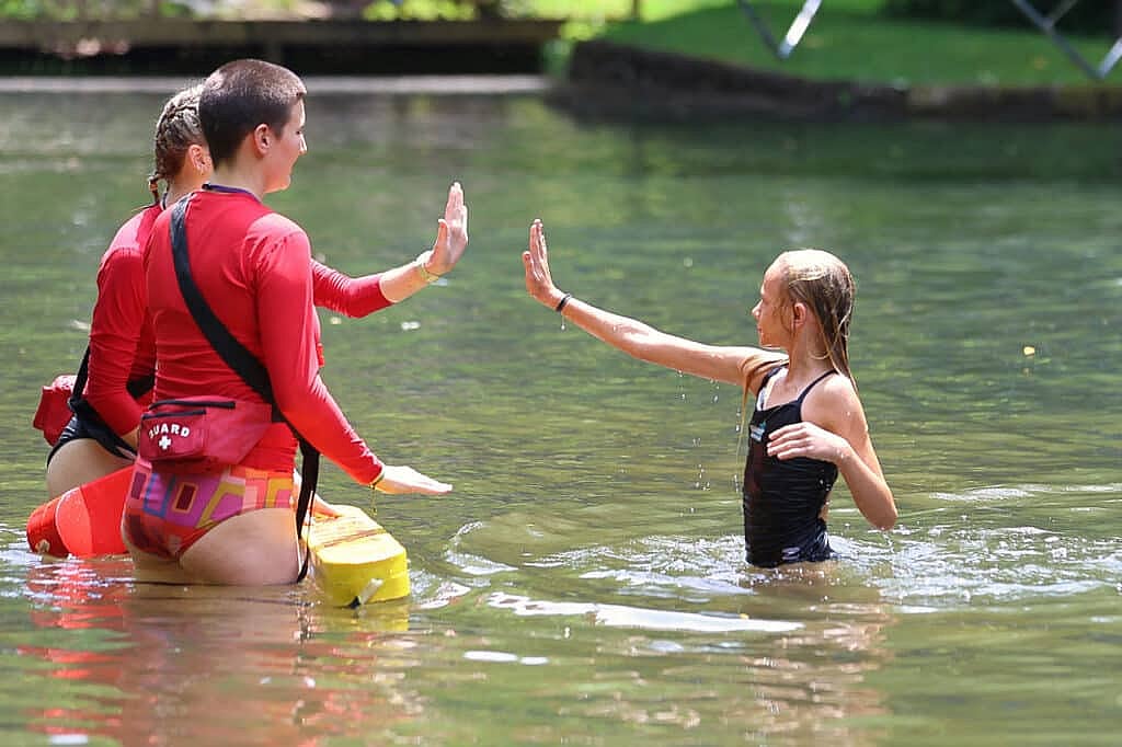 summer camp swim test