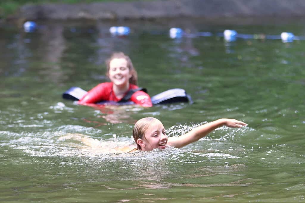 summer camp swimming demo