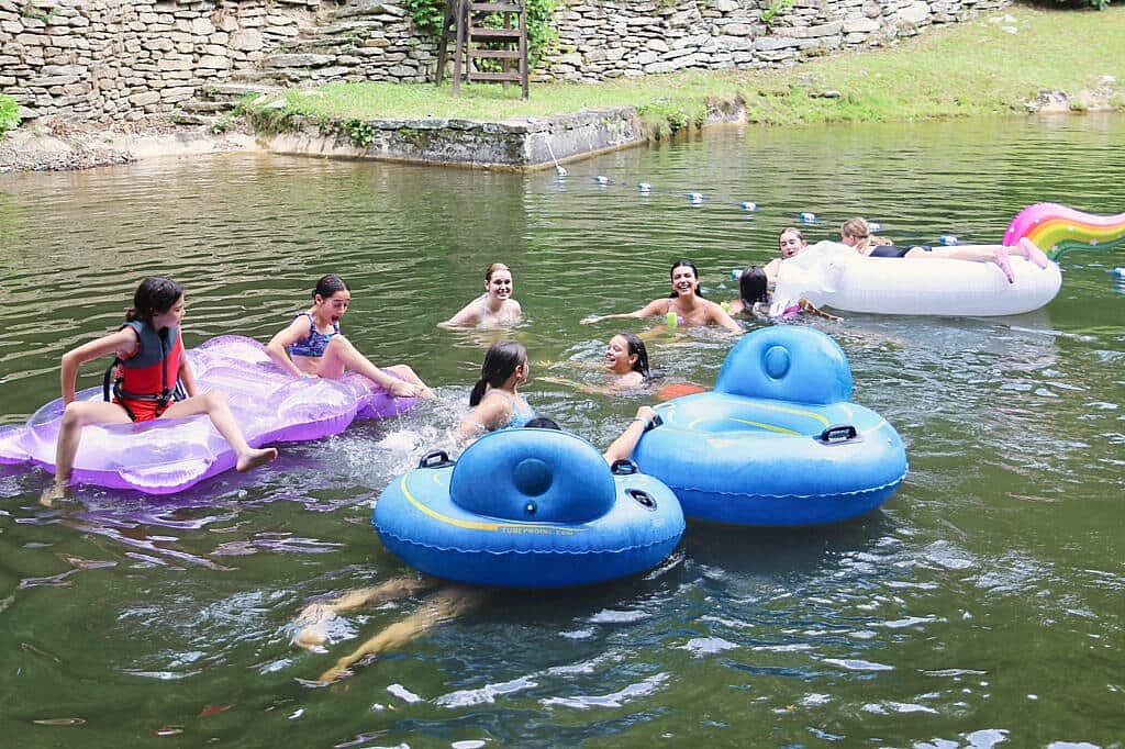 afternoon cabin group swim