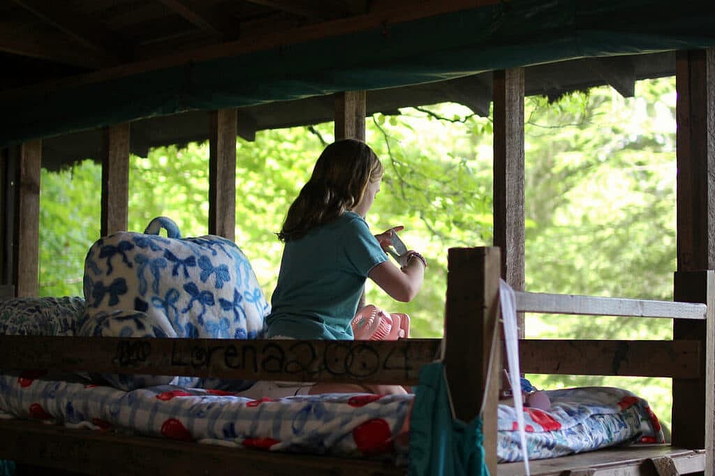summer camp bunk setup