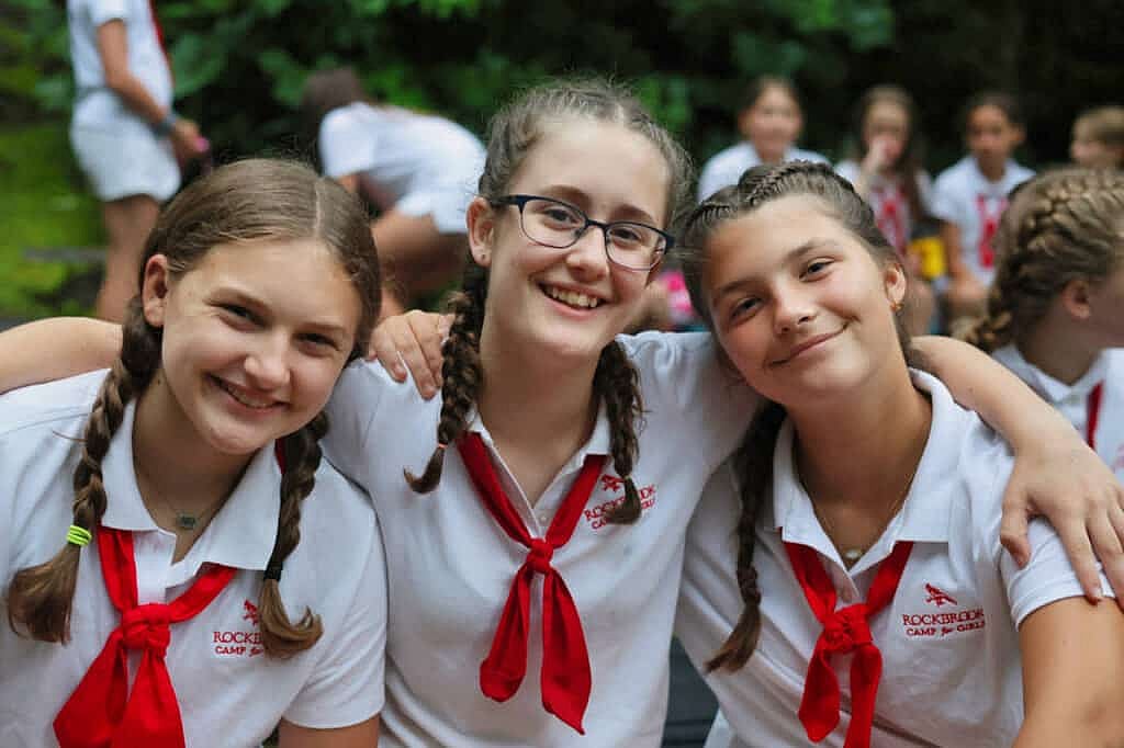 summer camp girls in uniform