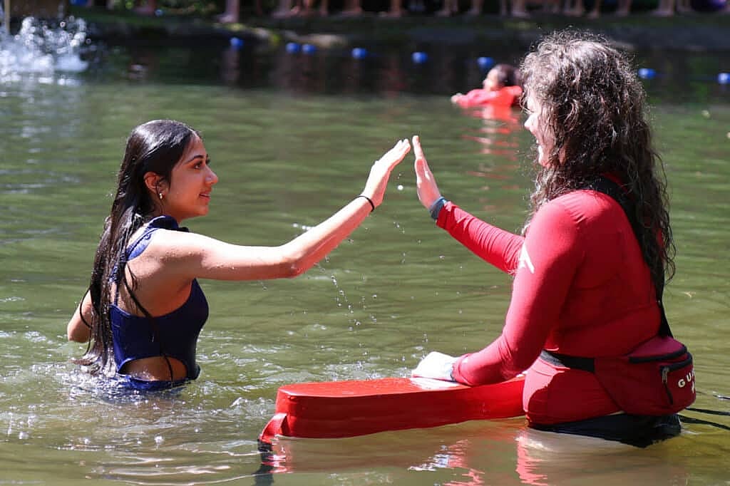 summer camp swim test
