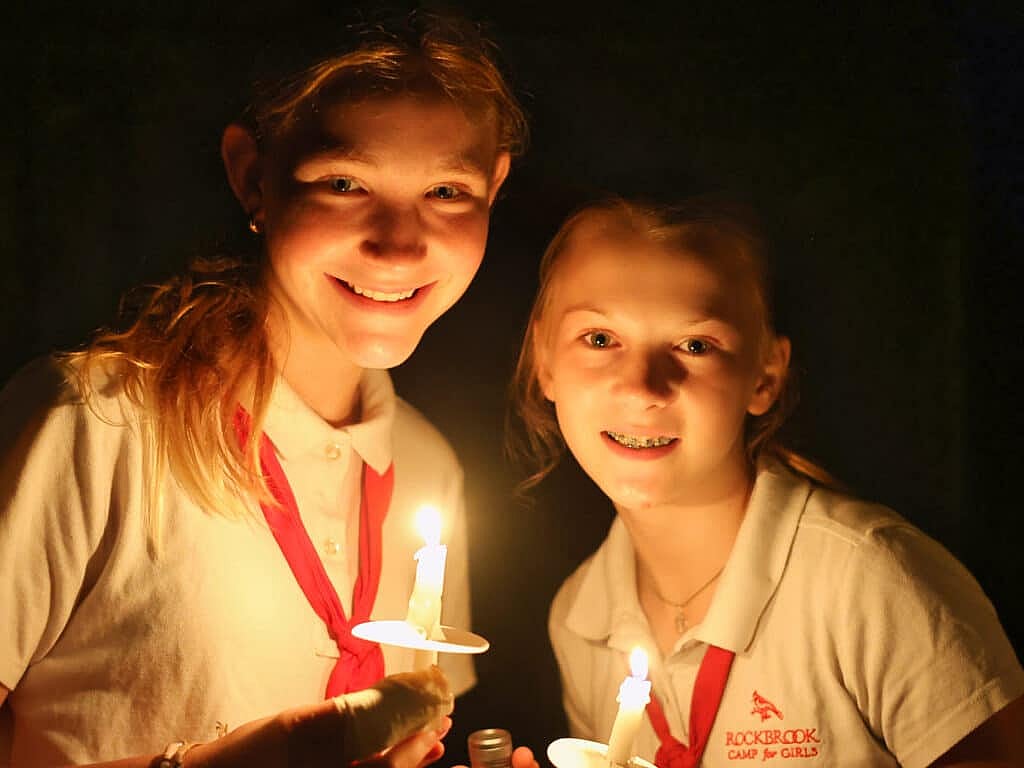 candle light camp evening