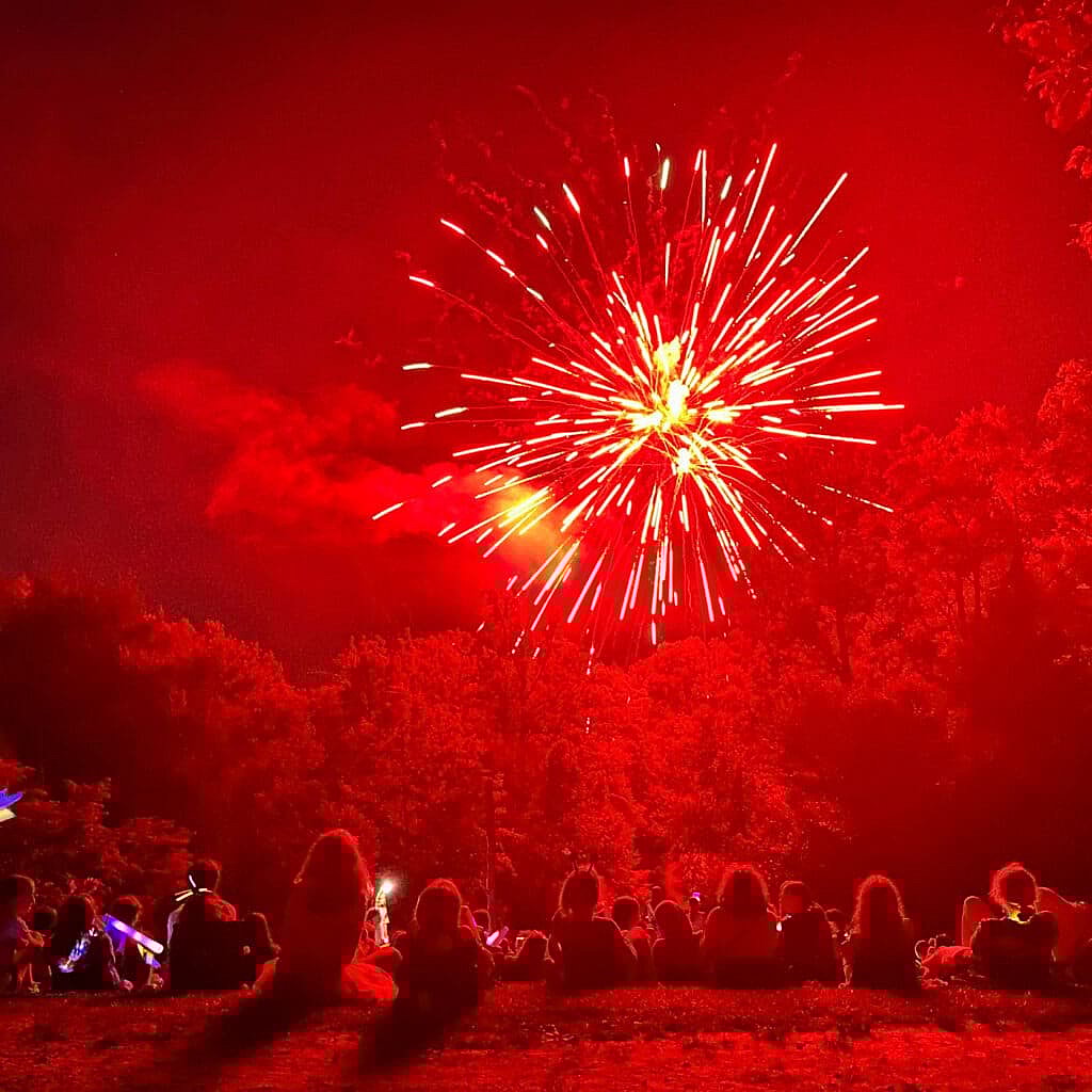 summer camp fireworks