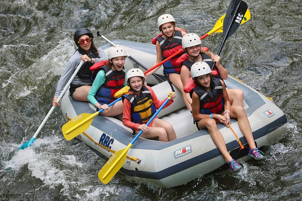 camp rafting day