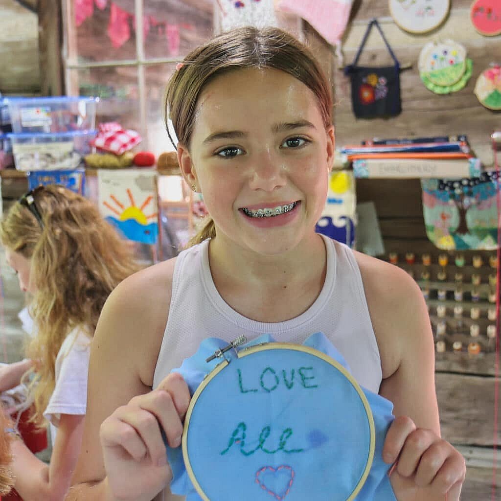 embroidered Love all