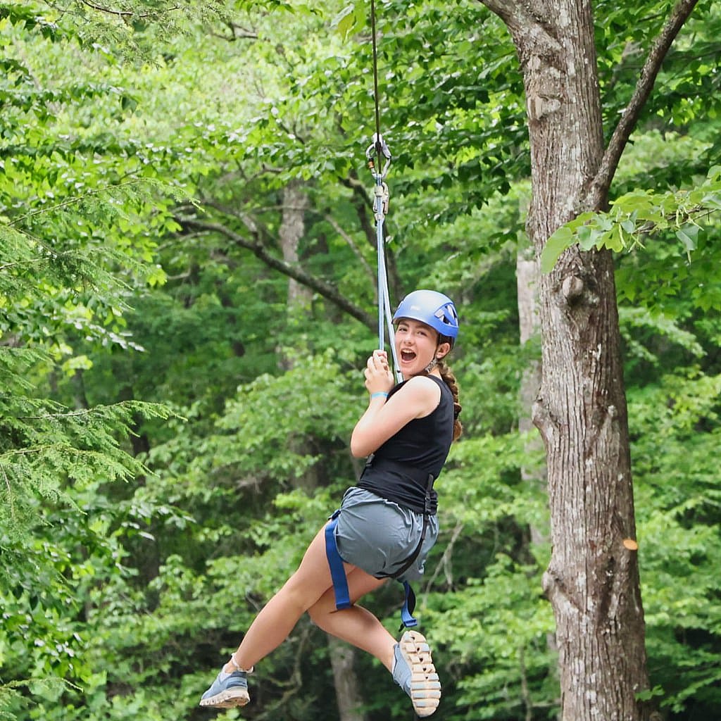 camp zipline thrill