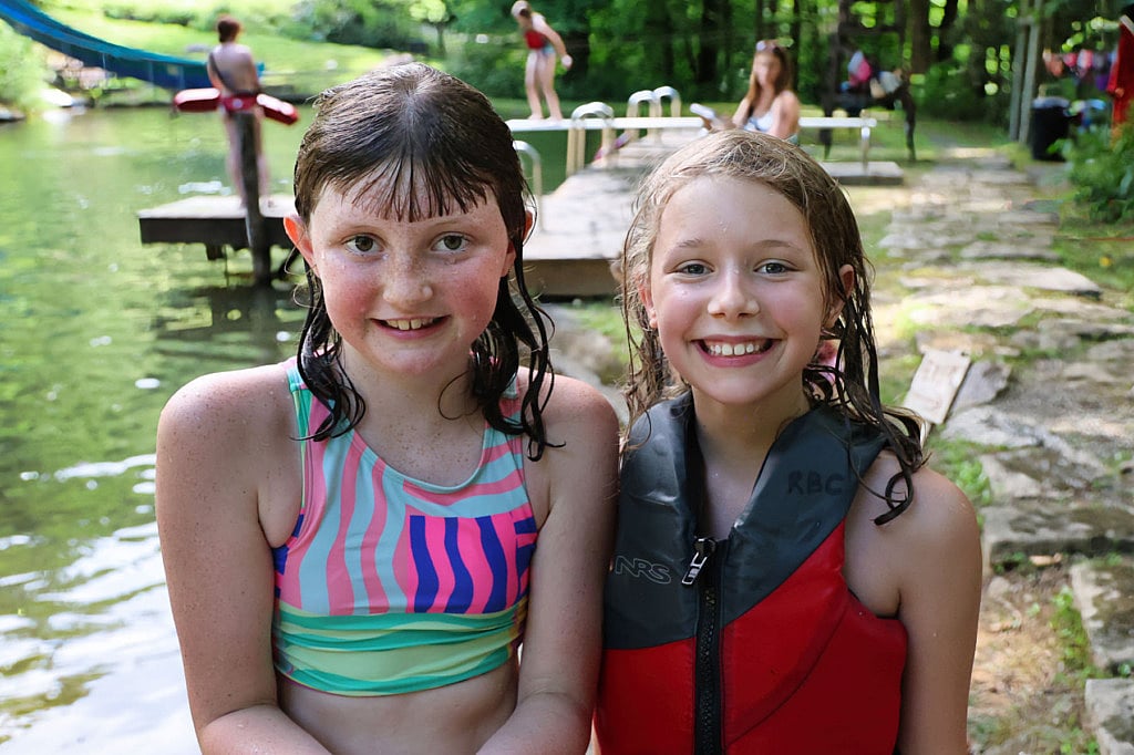 summer camp lake friends