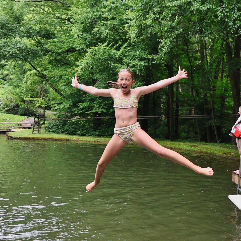 camp diving board trick