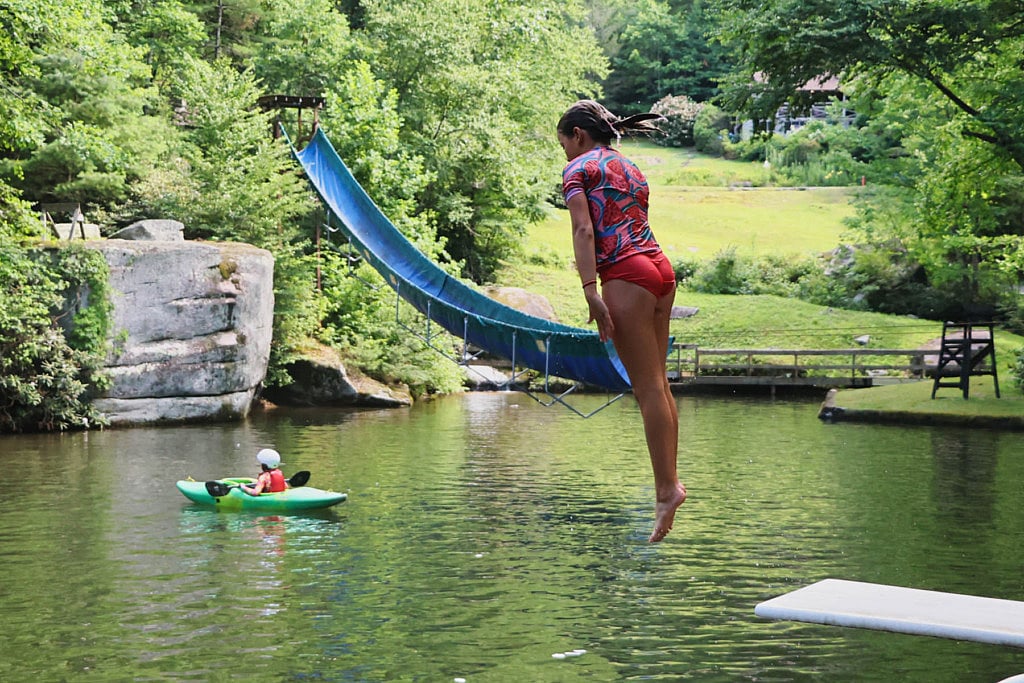 summer camp diving board trick