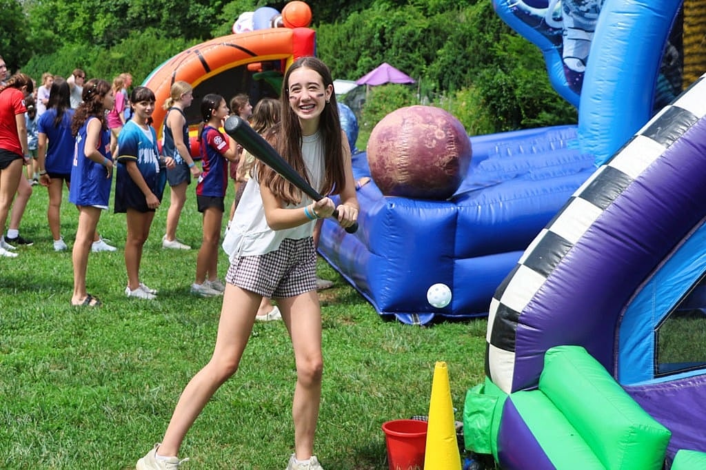 camp girl ball game