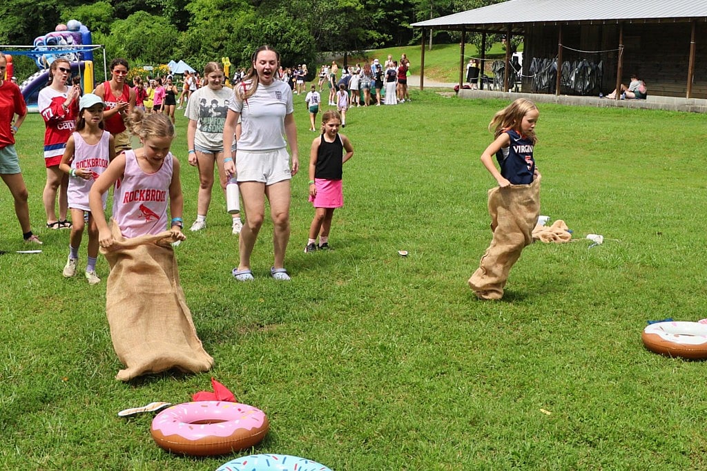 summer camp relay race