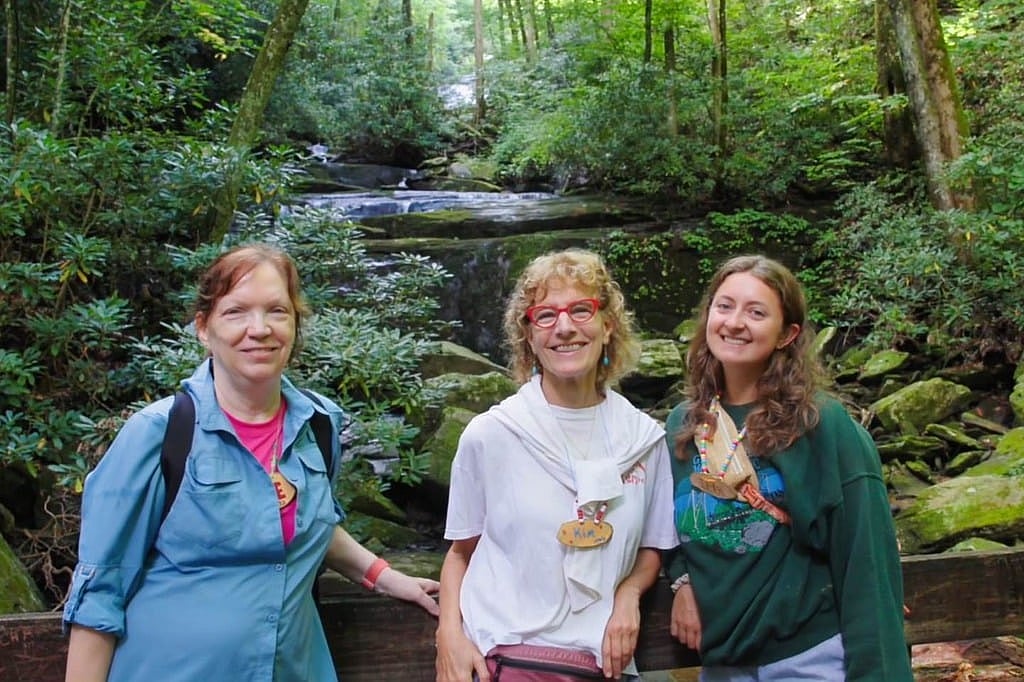 Alumnae at Rockbrook Falls