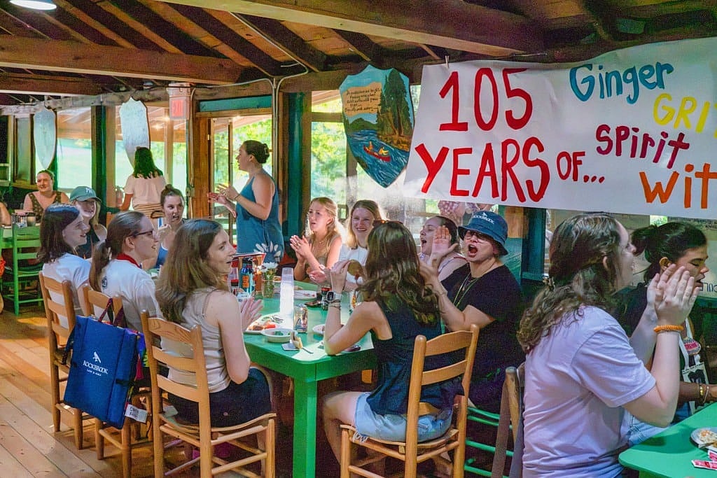 camp alumnae reunion dining hall