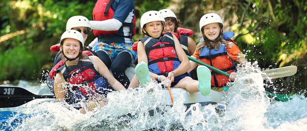 teen camp adventures on the water
