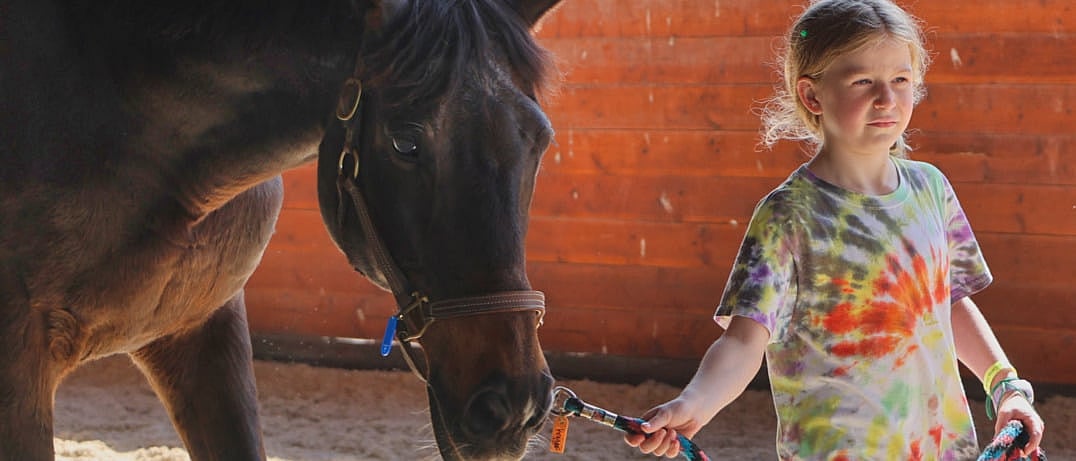 girl friends with horse