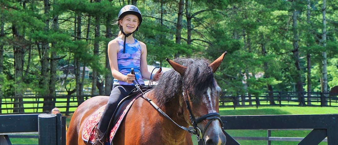 happy horse camp girl