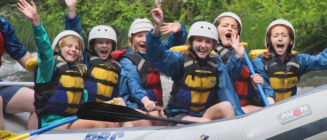camp rafting cheer
