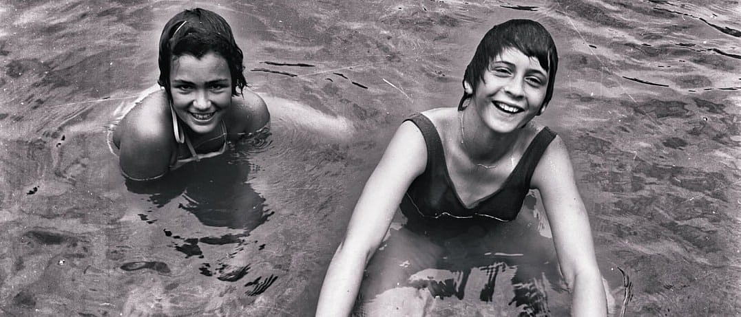 campers in lake 1960