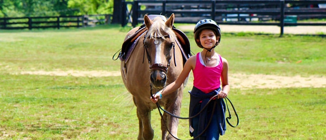 girl horse leader