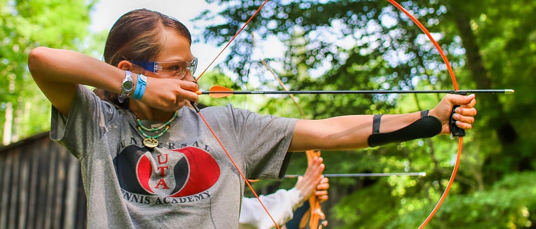 archery girl shooting