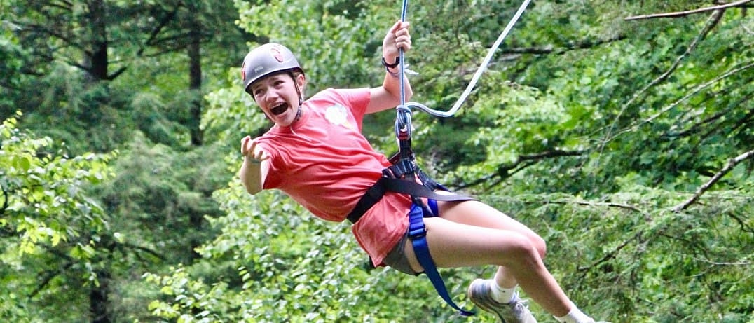 zipline teenage adventure