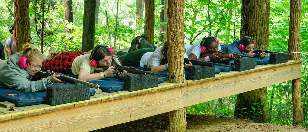 camp girls rifle range