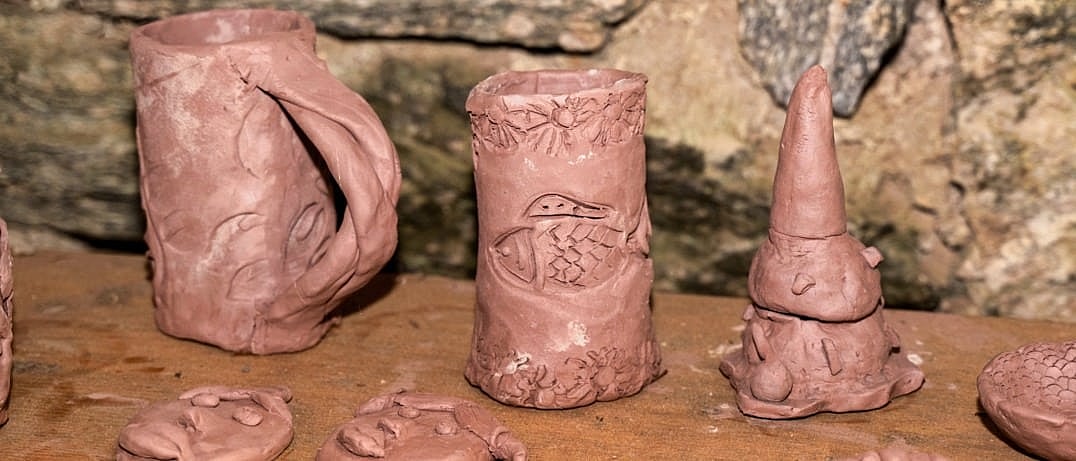 camp ceramics before firing