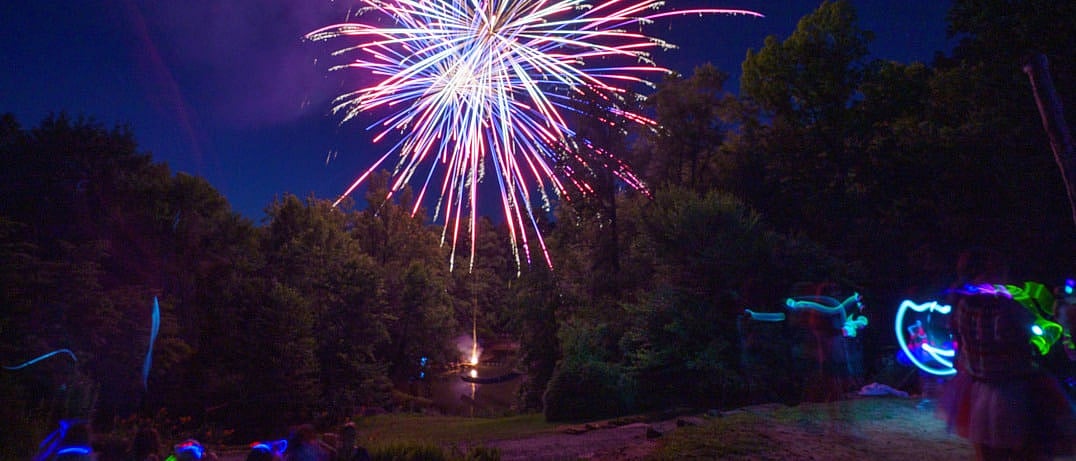 summer camp fireworks
