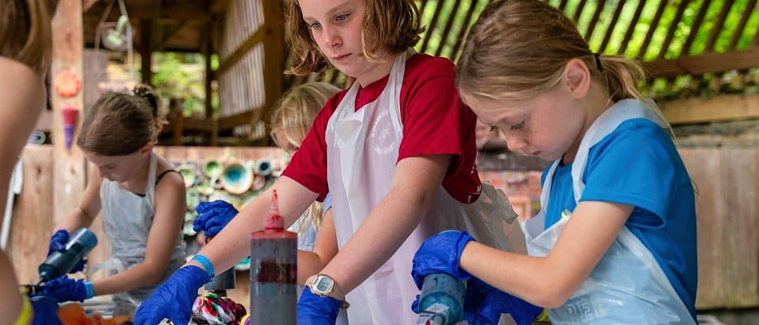 camp tie dye process
