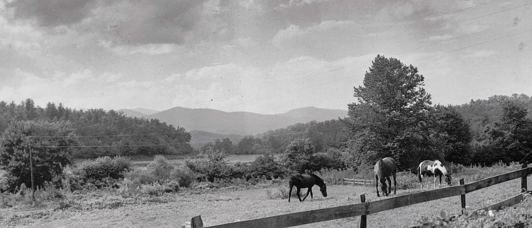 North Carolina mountain camp distance view