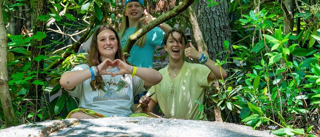 girls in the woods