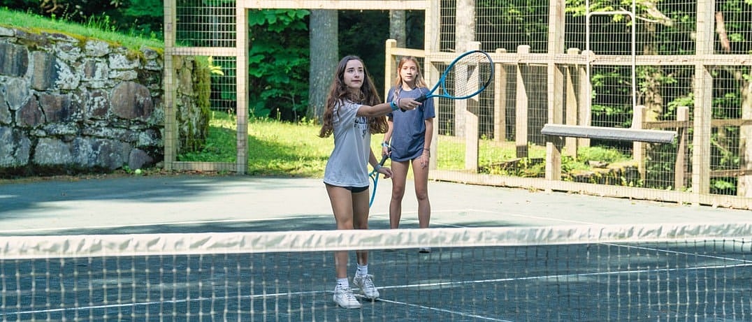 camp tennis lesson