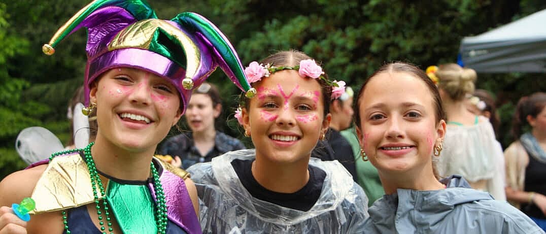 merry summer camp teenager