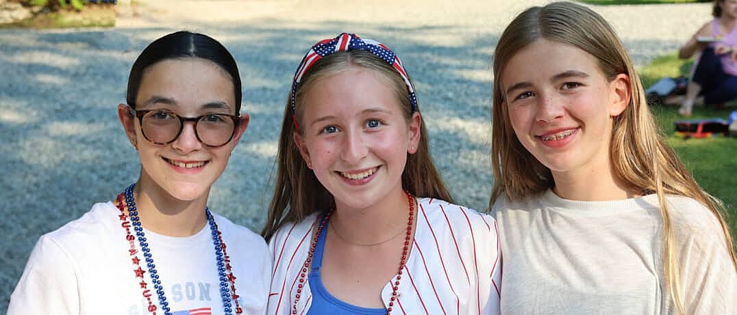 4th of July summer camp girls