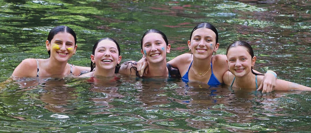 summer camp swimming teenagers