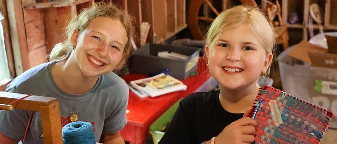 Weaving Arts Camp Girls