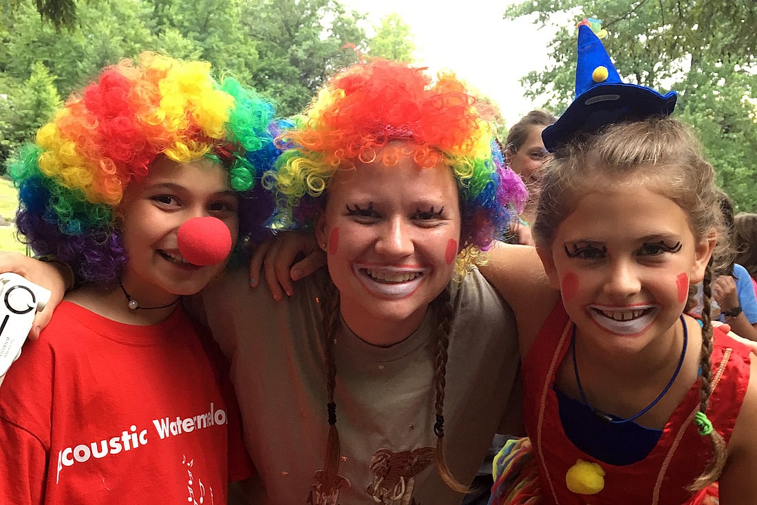 camp clown kids