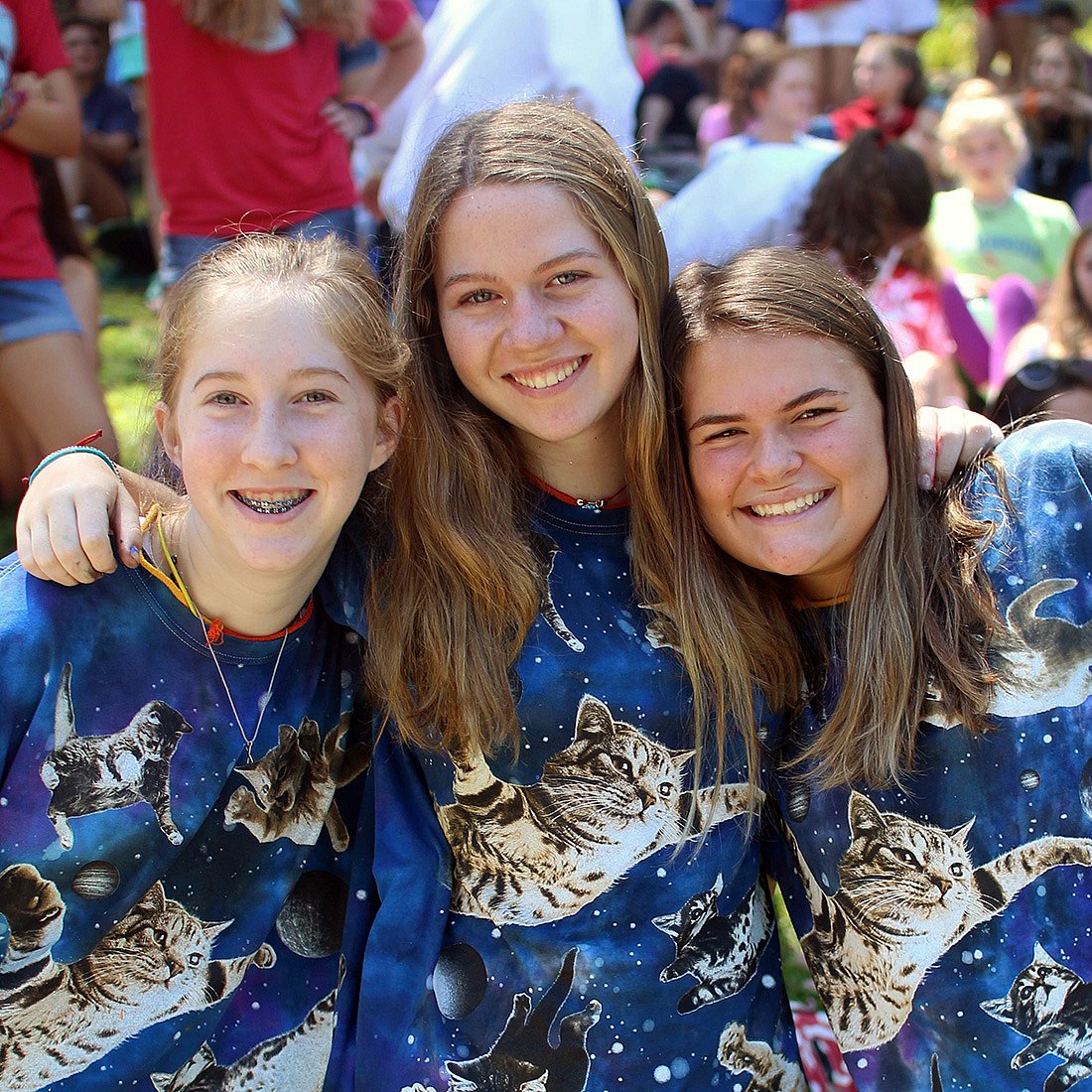 3 girl campers matching