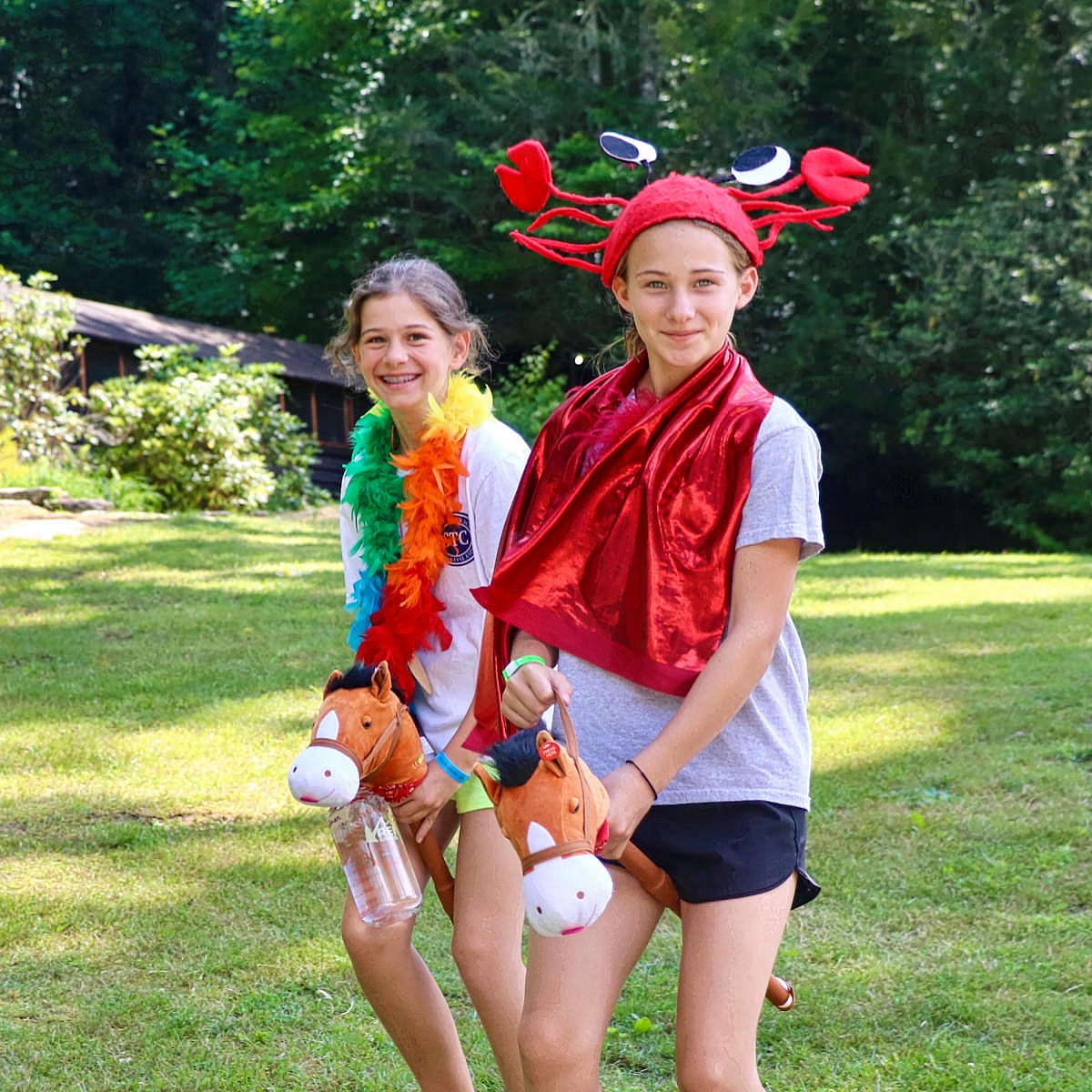 animal costumed kids