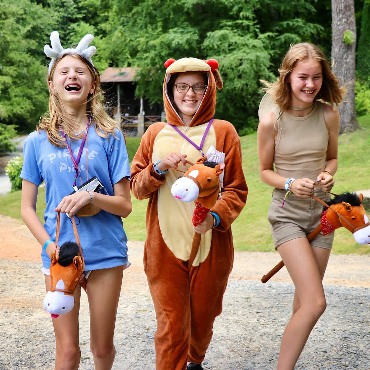 laughing animal costume