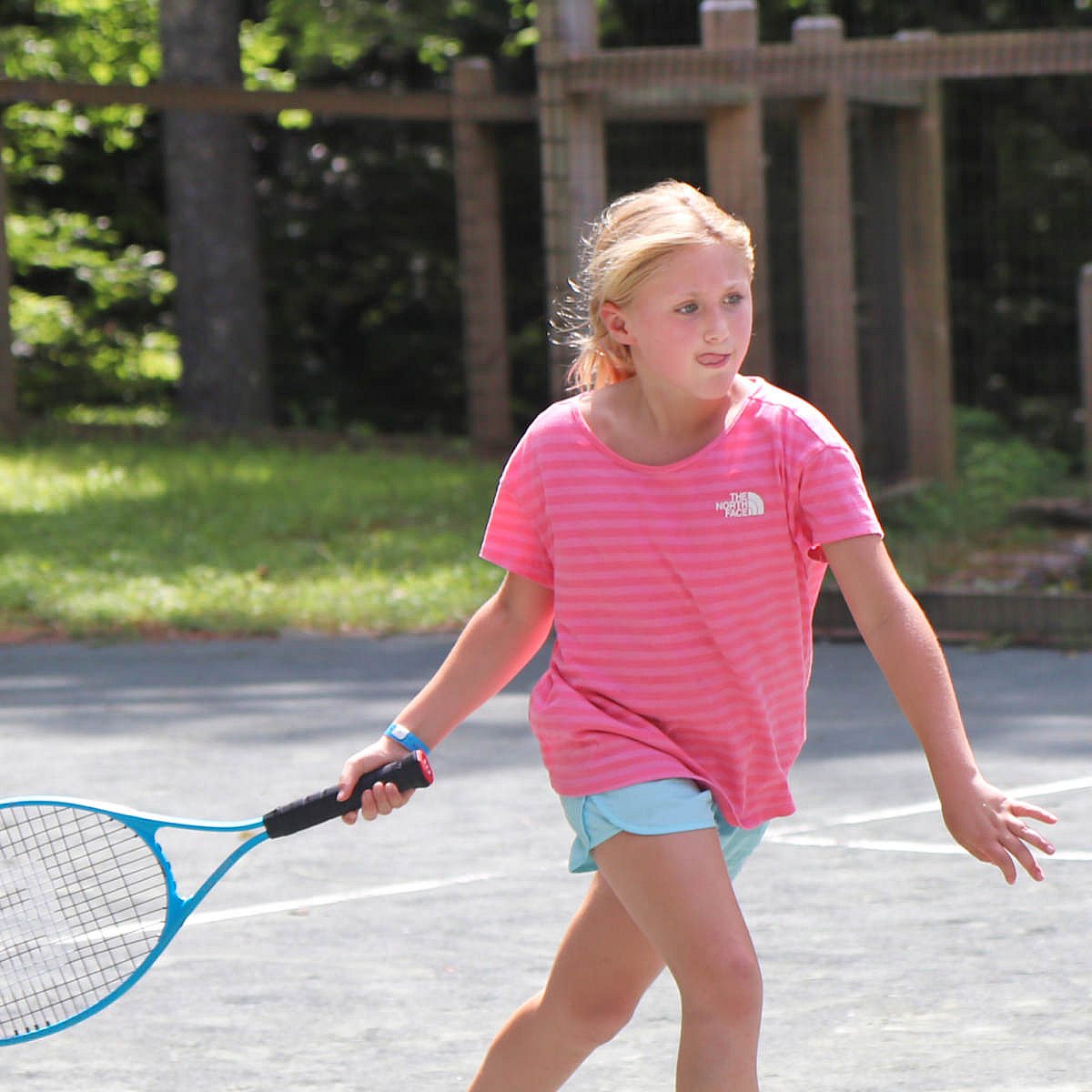 summer camp tennis girl