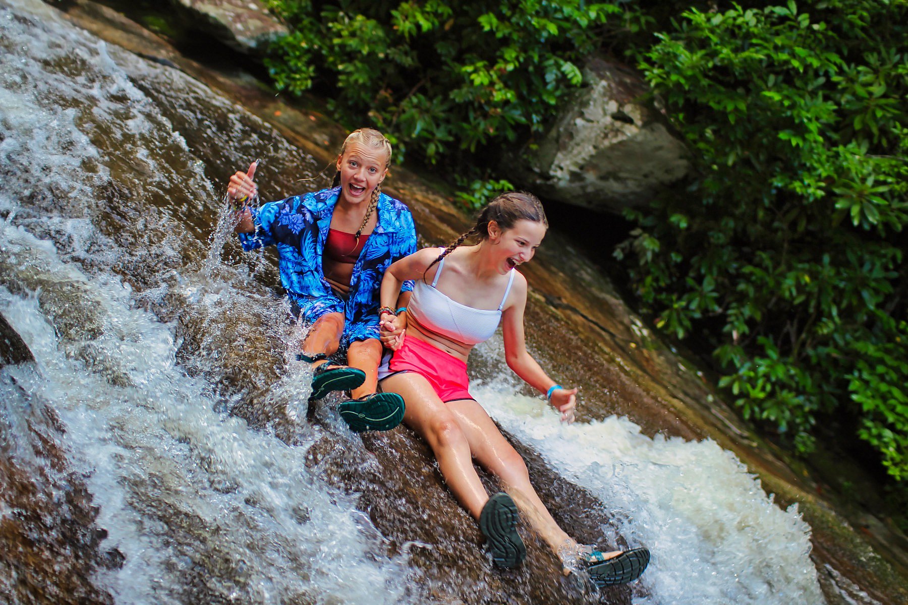 sliding rock camp kids