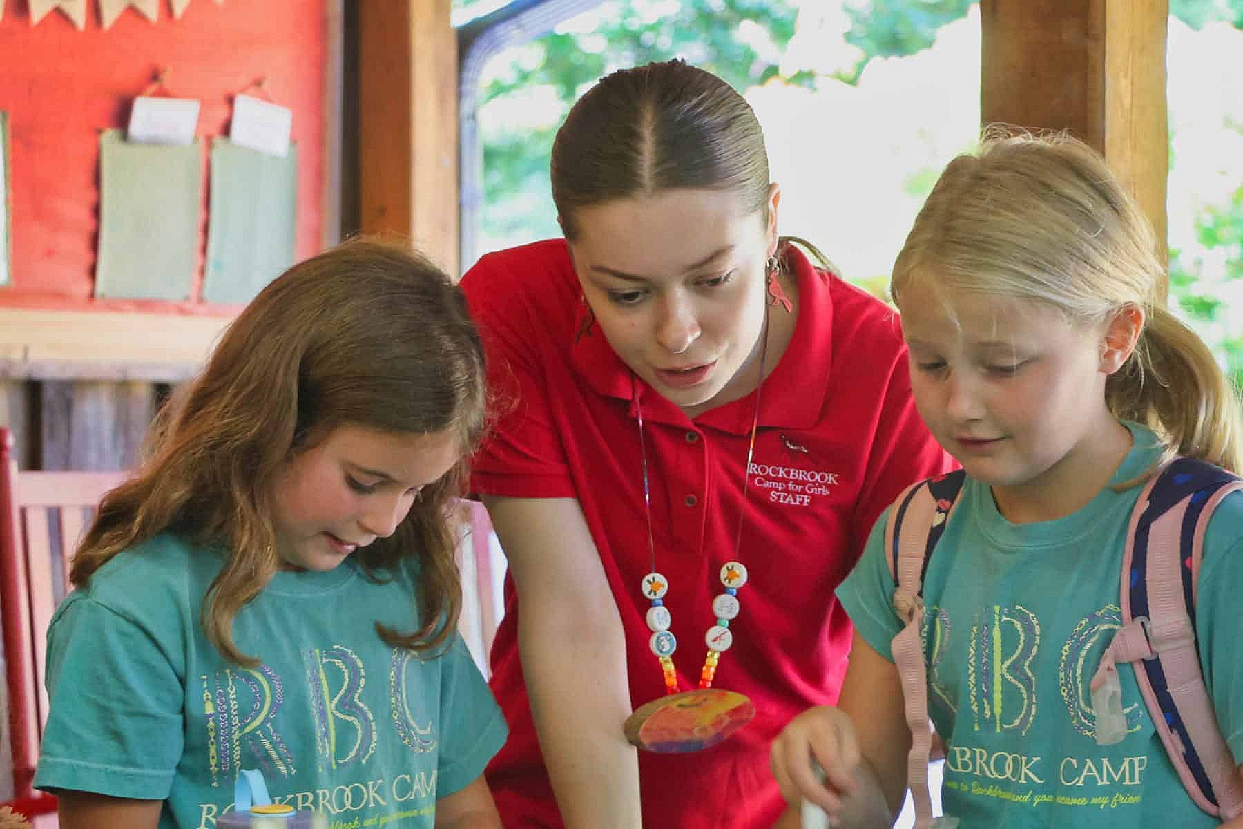 summer camp intern with kids